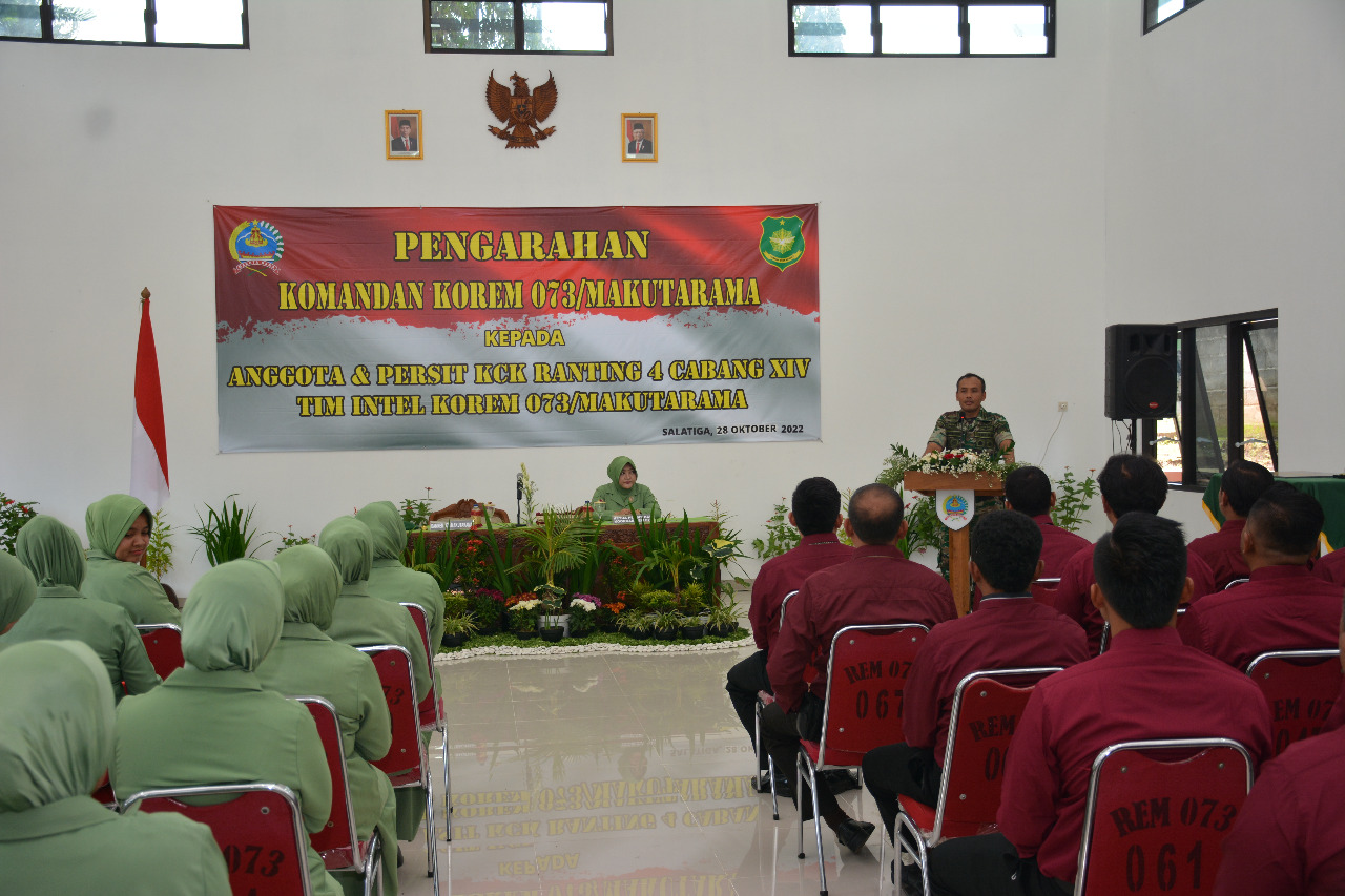 Danrem 073/Makutarama  Berikan Arahan Kepada Anggota Tim Intel 